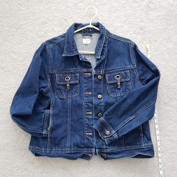 Cleo Jean Jacket Size Large (Petite) - Picture 1 of 7